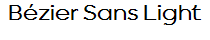 Bézier Sans Light